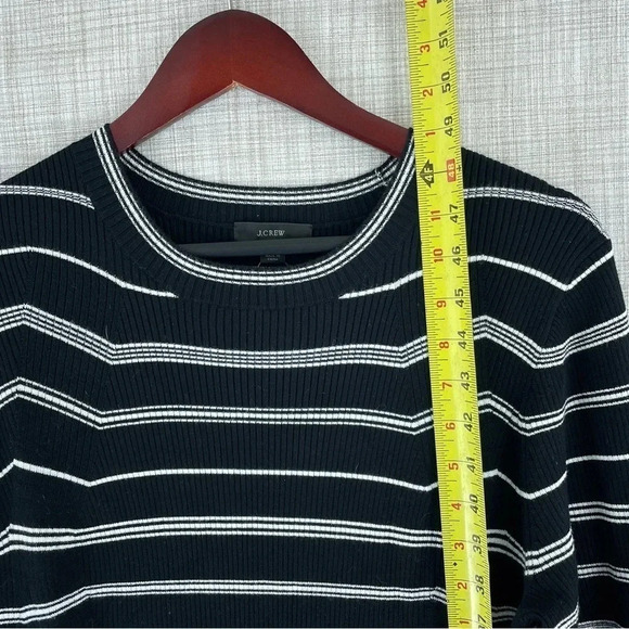J. Crew Dress long sleeve size L striped 1420 - Picture 3 of 9